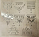 #43 Metallic UV DTF- Boot Stitches- available in Gold, Silver