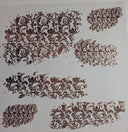 #133 tooled leather patches Metalliic 3 color options