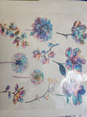 #105 Iridescent floral Holographic