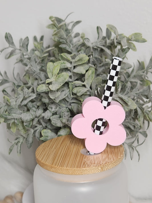 Flower - Straw topper (In Color)