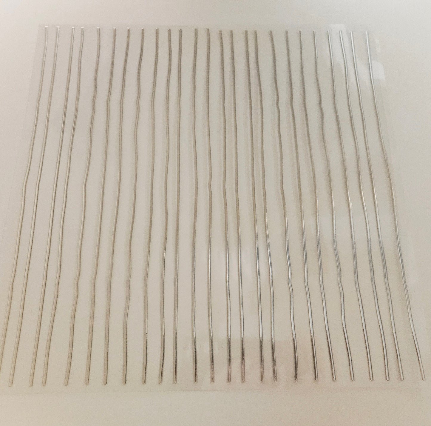 #2 Metallic UV DTF- Funky Stripes- available in Gold and Silver