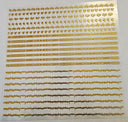 #19 Metallic UV DTF-Doodle Lines- Barbed Wire- available in Gold and Silver