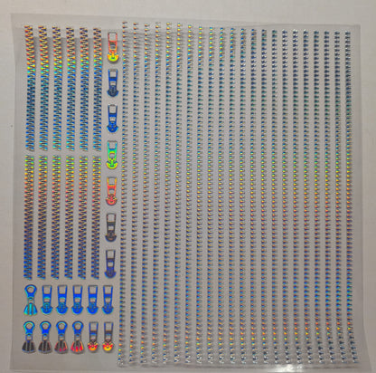 #122 Metallic Zippers 5 colors