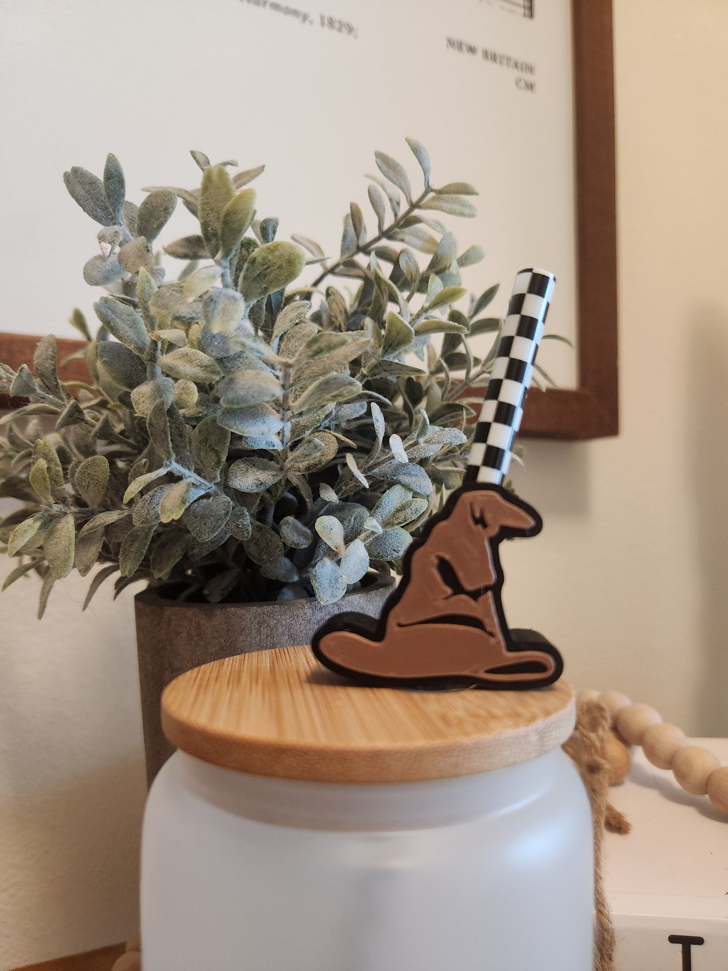 Sorting Hat - Straw topper (In Color)