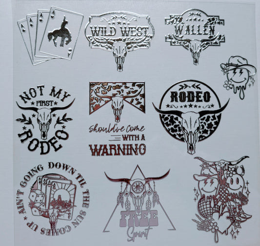 #88 Wild West available in silver and gold
