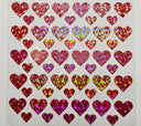 #61 Metallic hearts-- available in Shattered Red and Pink