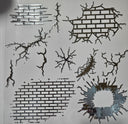 #151 Metallic Brick and Cracks