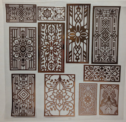#120 Metallic Decorative Panels 6 colors