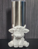 Floral Highland Cow - Tumbler Elements