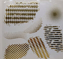 #140 Metallic Harlequin and Dots patches