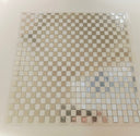 #3 Metallic UV DTF- Checkered- available in Gold and Silver
