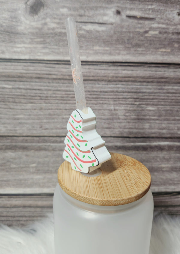 Someone ate the Little Debbie tree cakes - Straw topper (In Color)