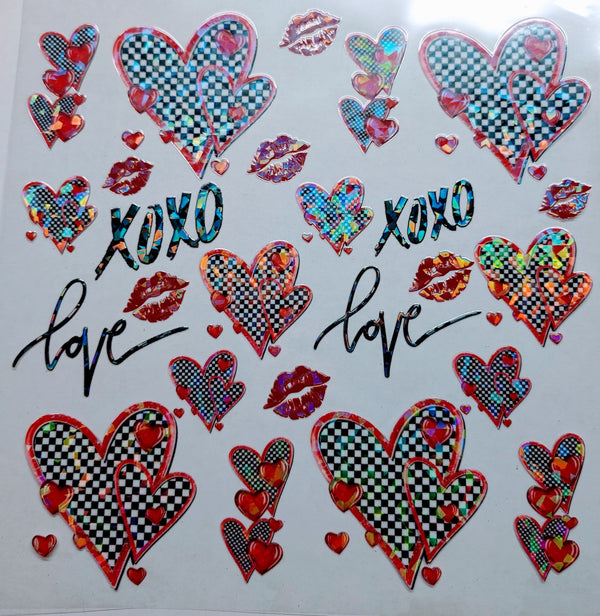 #79 Checkered Love shattered effect-2 color options