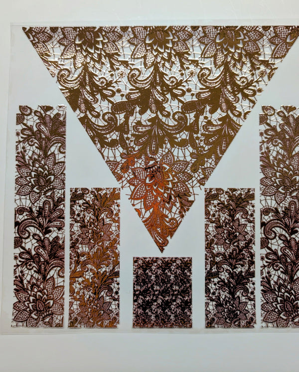 #134 Lace Vsplit Metalliic 4 color options
