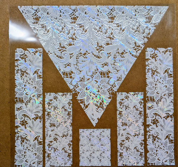 #134 Lace Vsplit Metalliic 4 color options