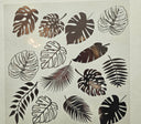 #31 Metallic UV DTF-Tropical Leaves- available in Gold and Holo Green