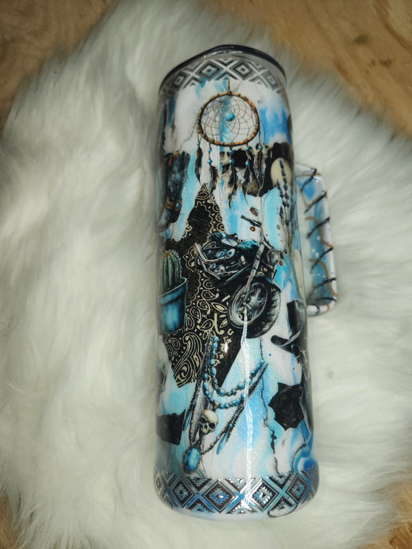 20oz this town ain't big enough- completed tumbler