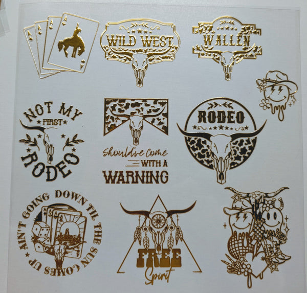 #88 Wild West available in silver and gold
