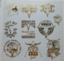 #88 Wild West available in silver and gold