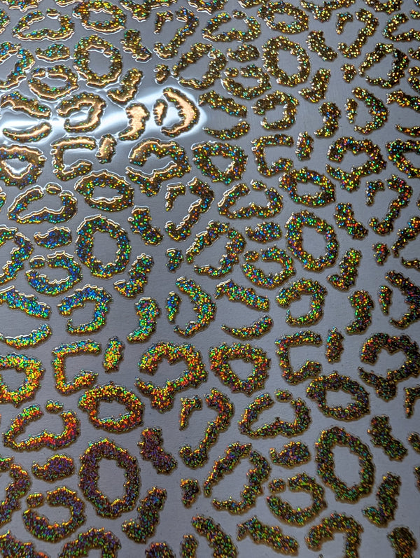 #109 Leopard Sand Holographic