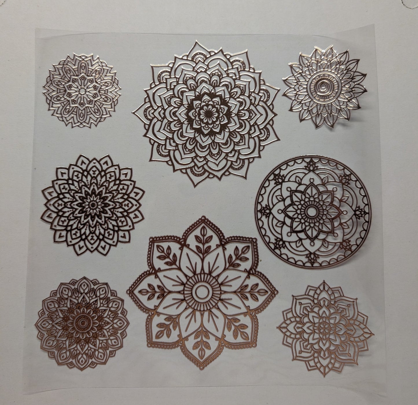 #119 Metallic  and Shattered Mandalas