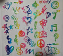 #152 Metallic Graffiti Elements
