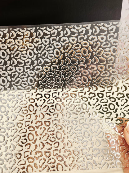 #4 Metallic UV DTF- Leopard- available in Gold and Silver