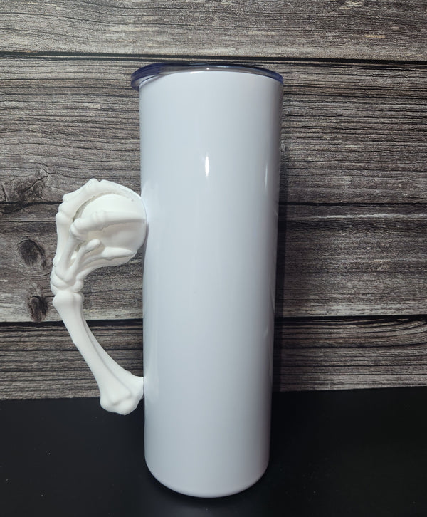 Creepy Crystal ball - tumbler handle