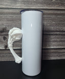 Creepy Crystal ball - tumbler handle