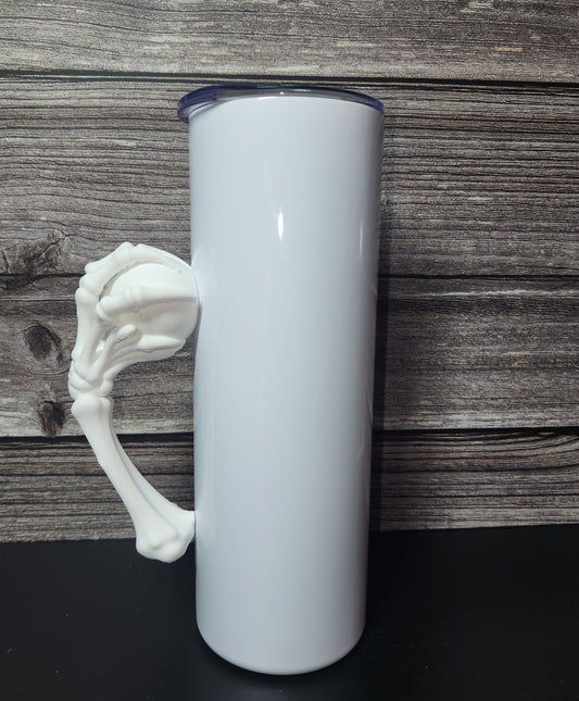 Creepy Crystal ball - tumbler handle