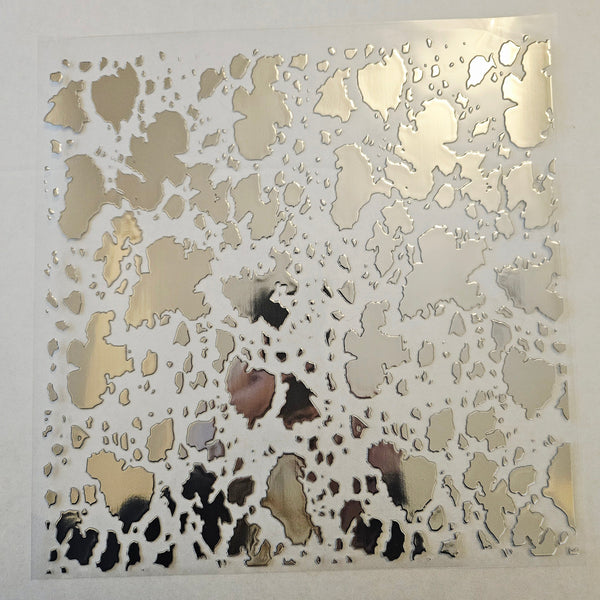 #32 Metallic UV DTF-Cow Spots- available in Gold, Silver, Holo Black, Holo Teal and Holo Pink, Holo White