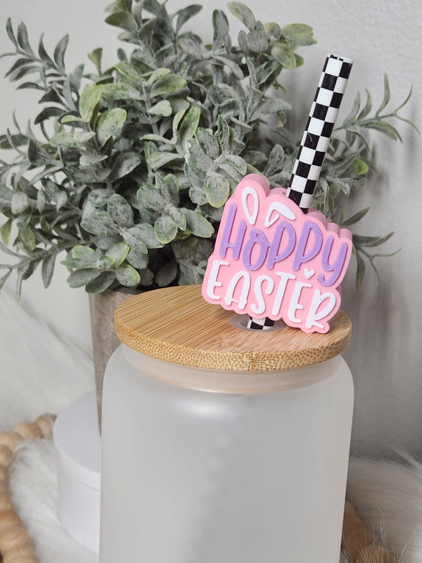 Hoppy Easter - Straw topper (In Color)
