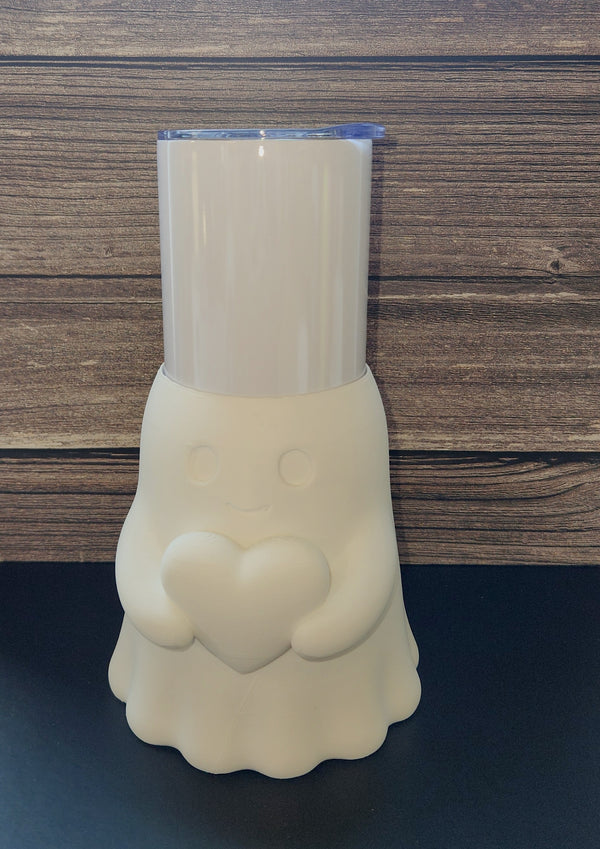Cute ghost with heart - Tumbler Sleeve