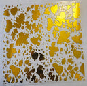 #32 Metallic UV DTF-Cow Spots- available in Gold, Silver, Holo Black, Holo Teal and Holo Pink, Holo White