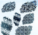 #139 Metallic Leopard and Zebra patches
