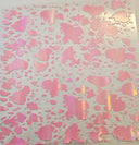 #32 Metallic UV DTF-Cow Spots- available in Gold, Silver, Holo Black, Holo Teal and Holo Pink, Holo White