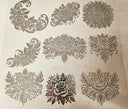 #42 Metallic UV DTF- Floral- available in Gold, Silver