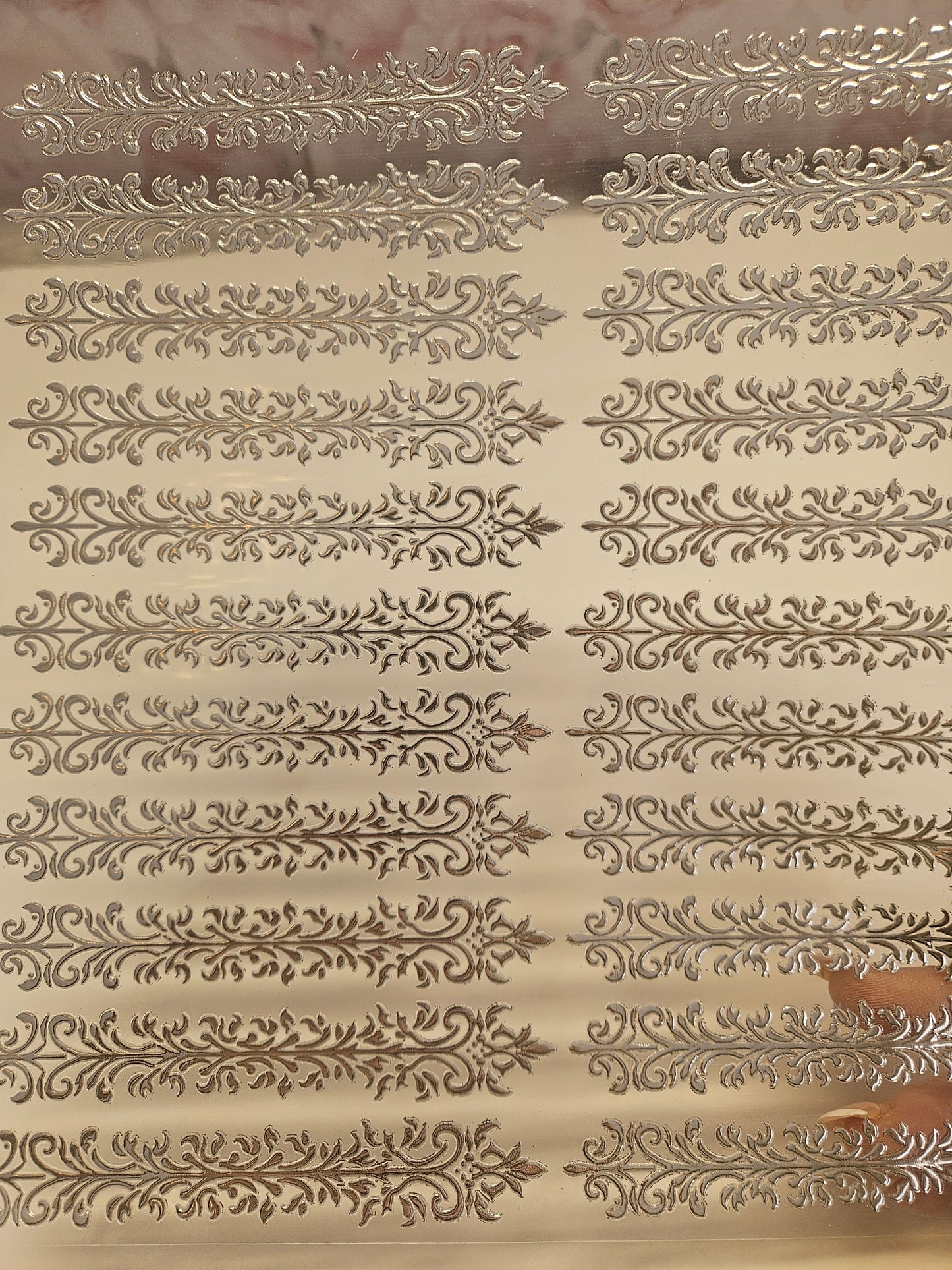 #1 Metallic UV DTF- Scrolls- available in Gold and Silver