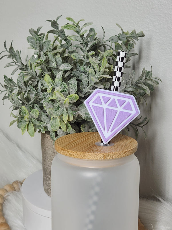 Diamond - Straw topper (In Color)