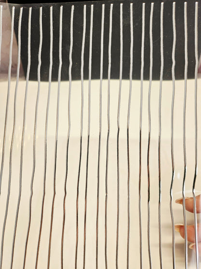 #2 Metallic UV DTF- Funky Stripes- available in Gold and Silver