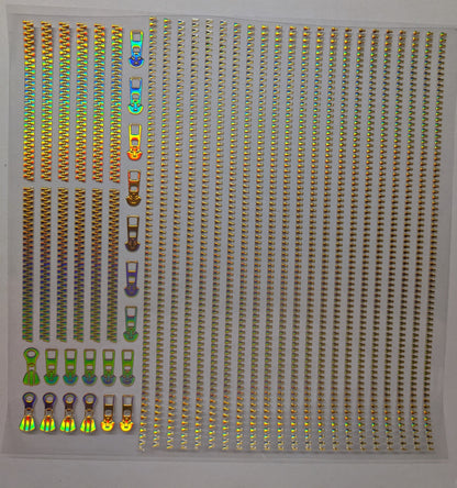 #122 Metallic Zippers 5 colors