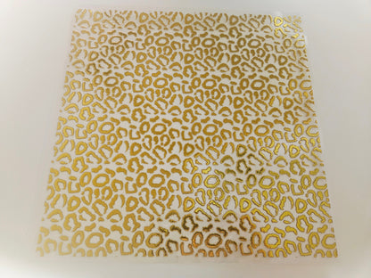 #4 Metallic UV DTF- Leopard- available in Gold and Silver