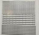 #56 Metallic barbedwire doodle lines UV DTF-- available in Silver and gold