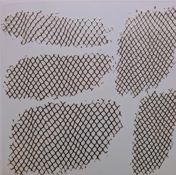 #128 Metallic fishnet patches 3 color options