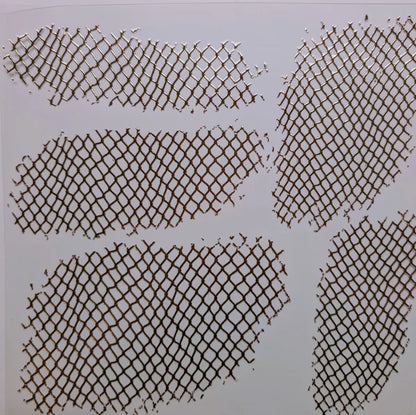 #128 Metallic fishnet patches 3 color options