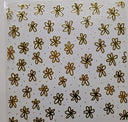 #129 Metallic doodle flowers 3 color options