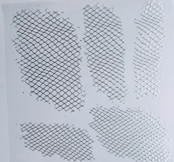#128 Metallic fishnet patches 3 color options