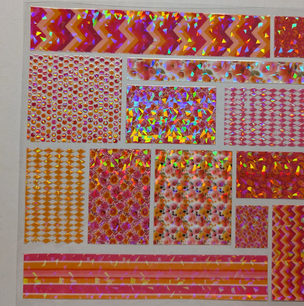 #100 Bougie Floral Holographic
