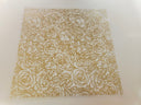 #12 Metallic UV DTF- Rose Outline- available in Gold and Silver