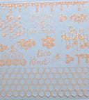 #64 Honey bee Shattered- available in Pink and cream